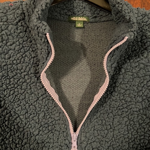 Wild Fable Women’s Teal Fleece Half Zip Sweatshirt Medium - Picture 2 of 3